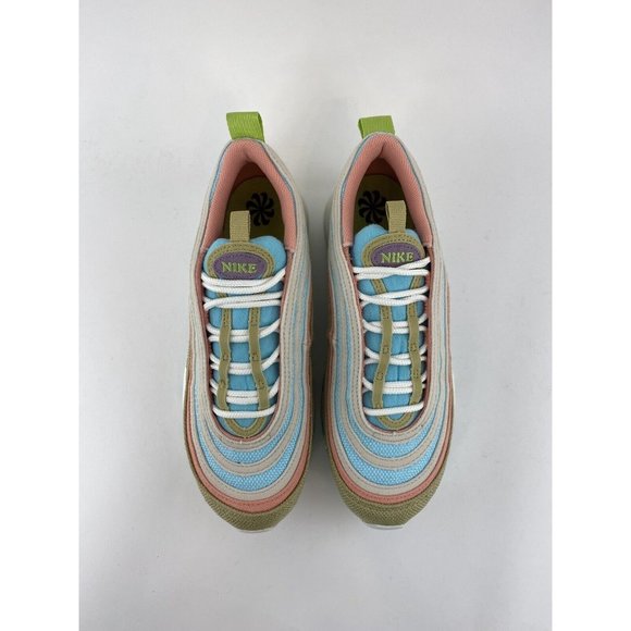 Nike Air Max 97 SE Sun Club Womens Sneakers Shoes Blue White Pink Tan DQ4126 400 - Picture 9 of 12